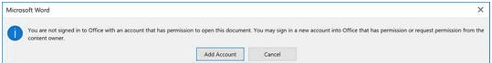External user blocked from protected document
