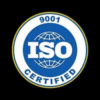 ISO 9001 certification badge